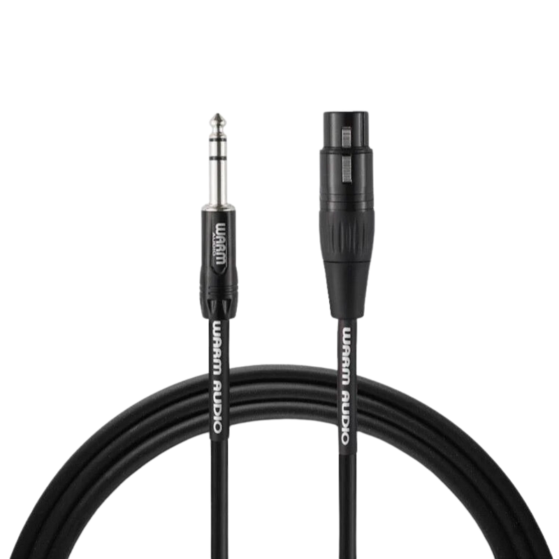 Warm Audio Premier Gold XLR hembra a TRS macho Cable