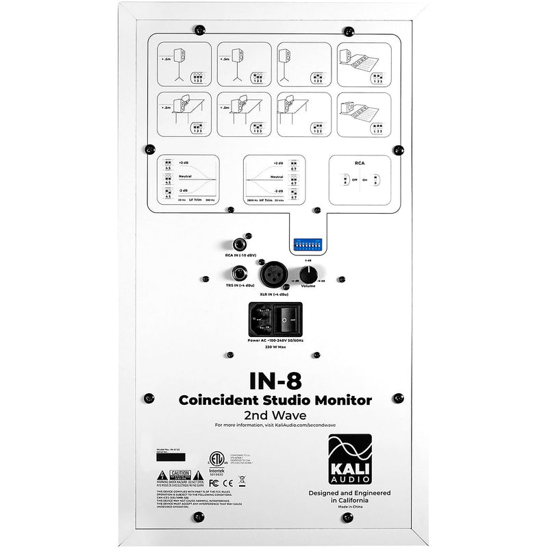 Kali Audio IN-8 V2 Monitor de estudio de 8 pulgadas Blanco